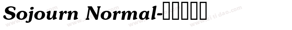 Sojourn Normal字体转换